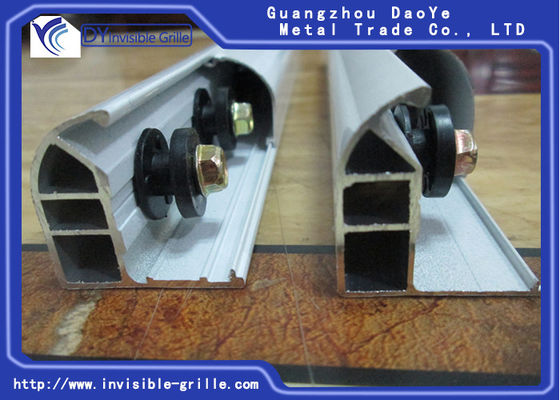 Trwała aluminiowa szyna przesuwna do niewidocznych kratek bezpieczeństwa dzieci