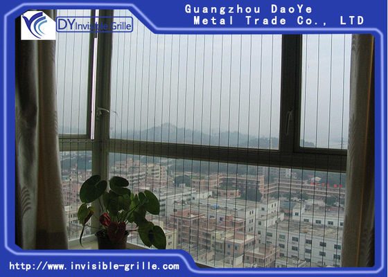 Zabezpieczona przed rdzewieniem niewidoczna kratka balkonowa dla dzieci