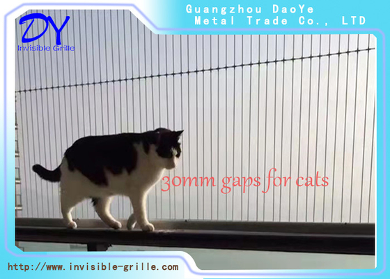 3 CM Gap High Rise Chroń zwierzęta Niewidoczne grille na balkonie domowym