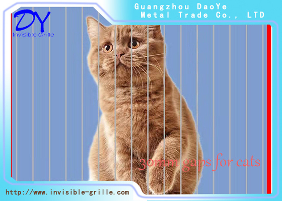3CM Gap Protect Pets Safety Niewidoczne grille na balkon w domu
